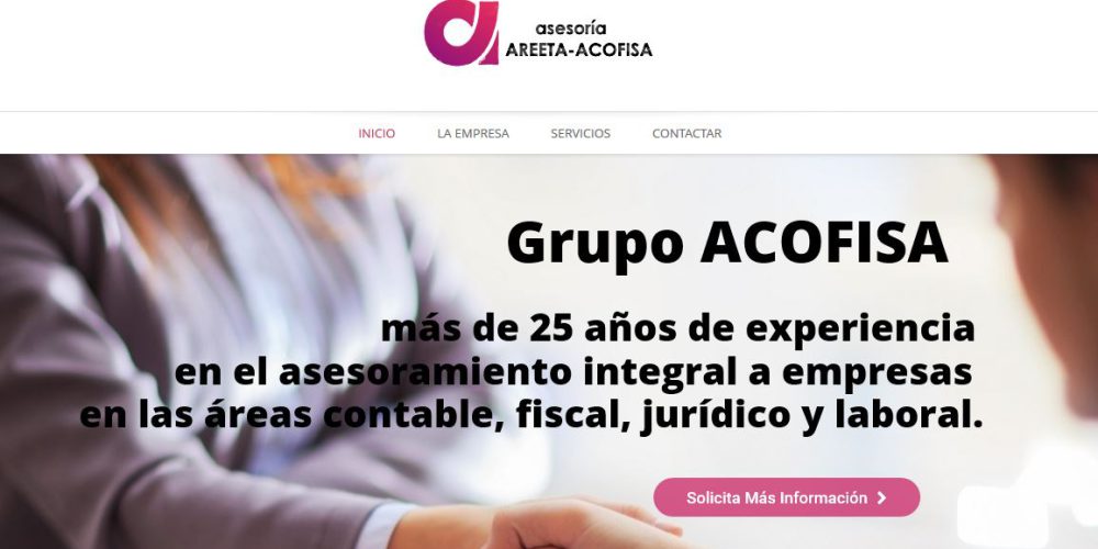 Nueva página web de Asesoría Areeta – Acofisa